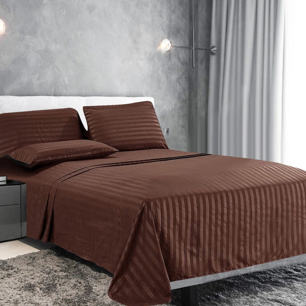 NIP DOBBY STRIPES SHEET SET
